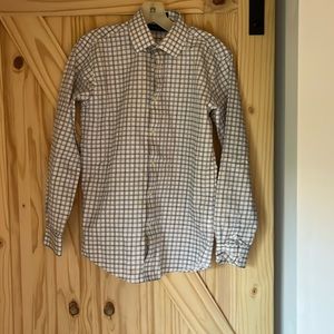 Boy’s long sleeve plaid dress shirt- perfect for Easter or spring.